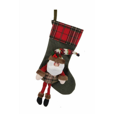 Christmas 3D Santa Claus Stocking - 35 cm Christmas UK 603803613530 I Christmas UK Online Shop