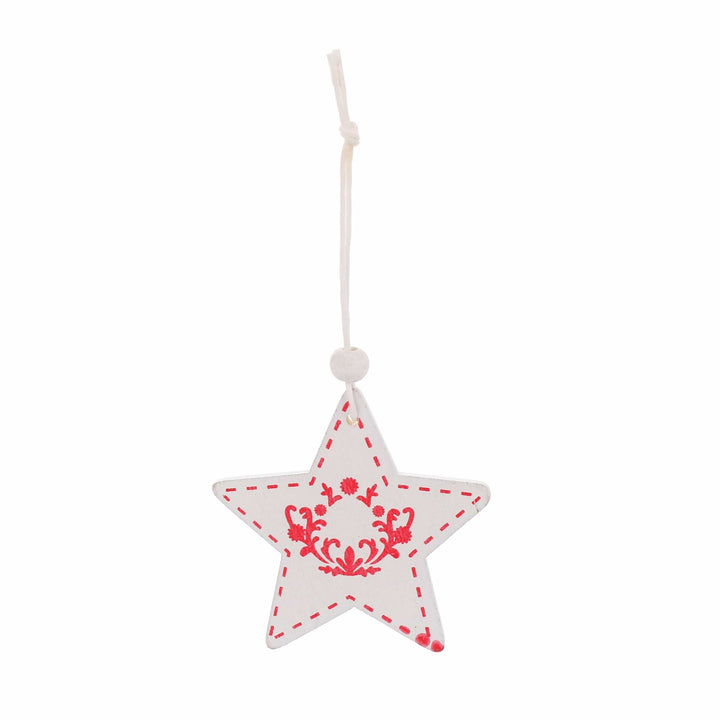 Christmas Box - Set of 48 Wooden Decorations - Christmas.uk