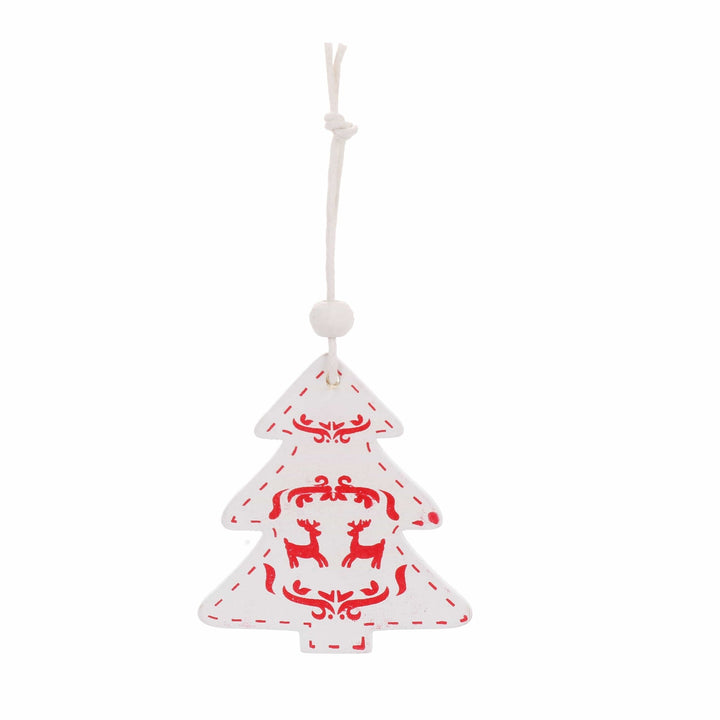 Christmas Box - Set of 48 Wooden Decorations - Christmas.uk