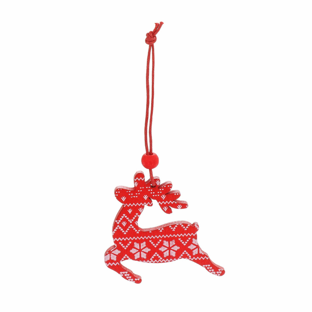 Christmas Box - Set of 48 Wooden Decorations - Christmas.uk