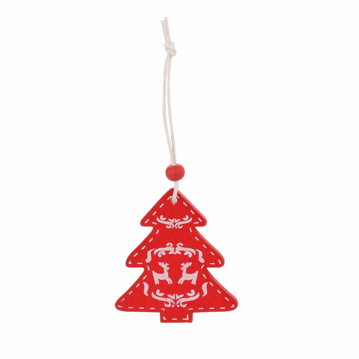 Christmas Box - Set of 48 Wooden Decorations - Christmas.uk