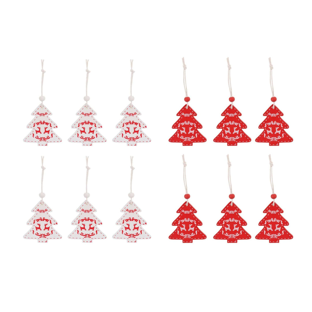 Christmas Box - Set of 48 Wooden Decorations - Christmas.uk