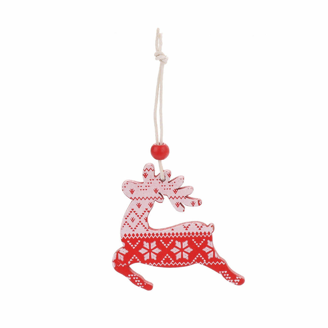 Christmas Box - Set of 48 Wooden Decorations - Christmas.uk