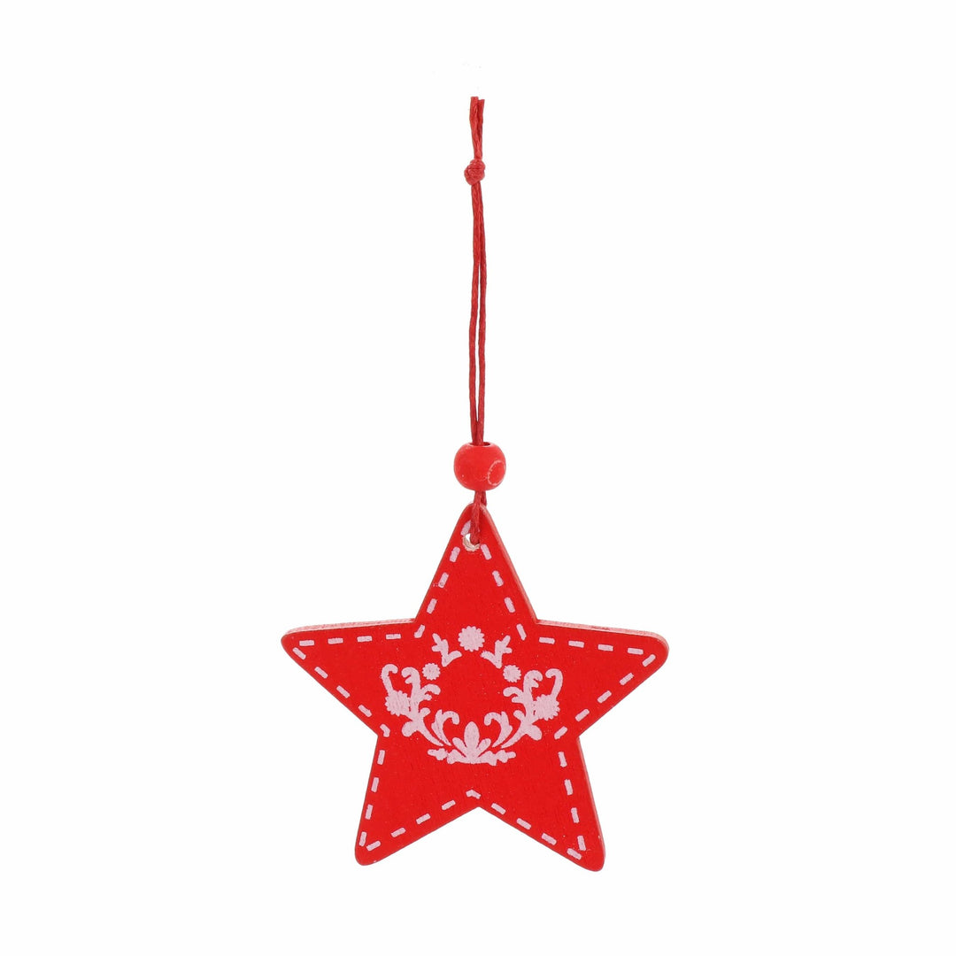 Christmas Box - Set of 48 Wooden Decorations - Christmas.uk