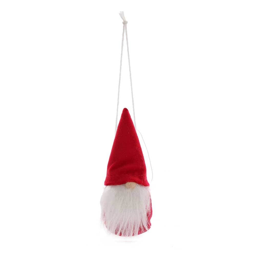 Christmas Gonk Tree Decorations - Set of 10 Velvet Christmas Gnome Decorations - Christmas.uk