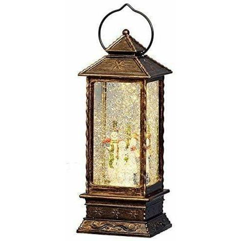 Christmas Lantern - Glitter Water Spinner - Santa or Snowman - Christmas.uk