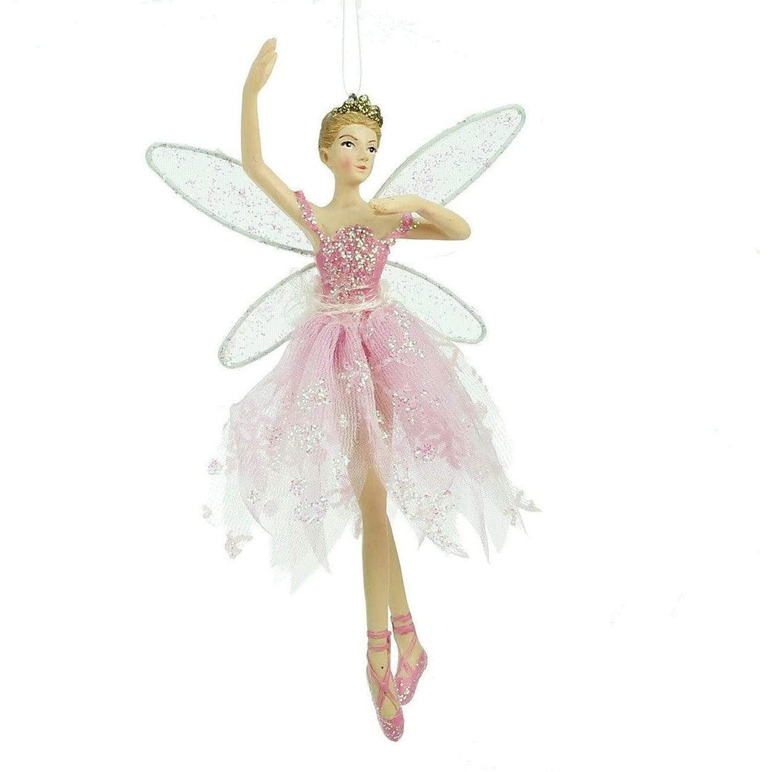 Christmas Pink Fairy - 18 cm, Tree Decoration - Christmas.uk