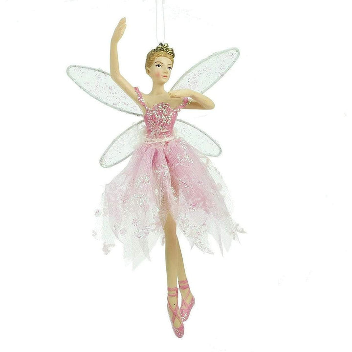 Christmas Pink Fairy - 18 cm, Tree Decoration - Christmas.uk