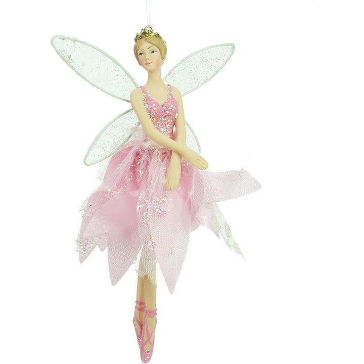 Christmas Pink Fairy - 18 cm, Tree Decoration - Christmas.uk