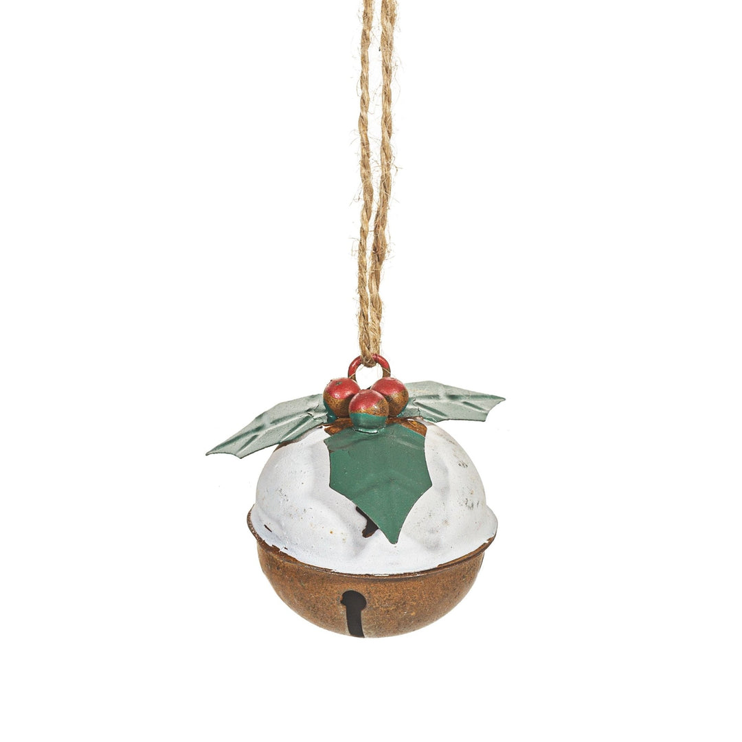 Christmas Pudding Hanging Bell Decoration - Christmas.uk