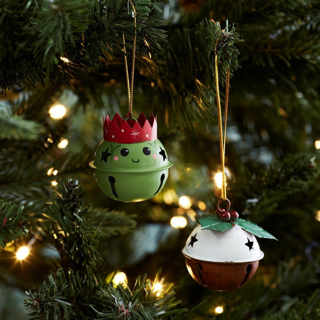 Christmas Pudding Hanging Bell Decoration - Christmas.uk