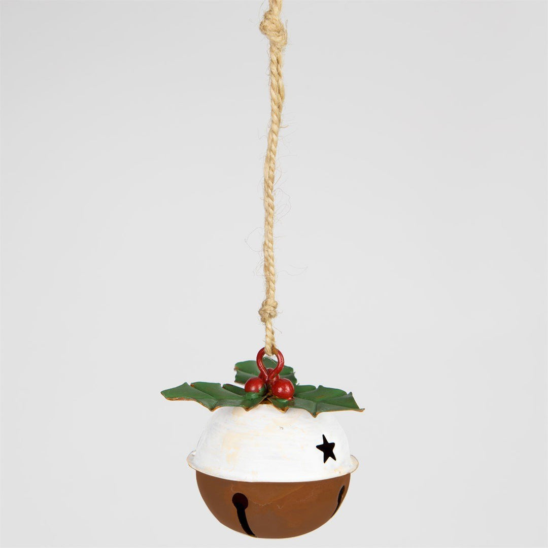Christmas Pudding Hanging Bell Decoration - Christmas.uk