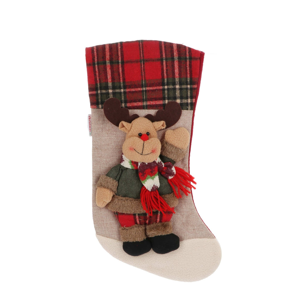 Christmas Stockings Tartan - set of 3 - Christmas.uk