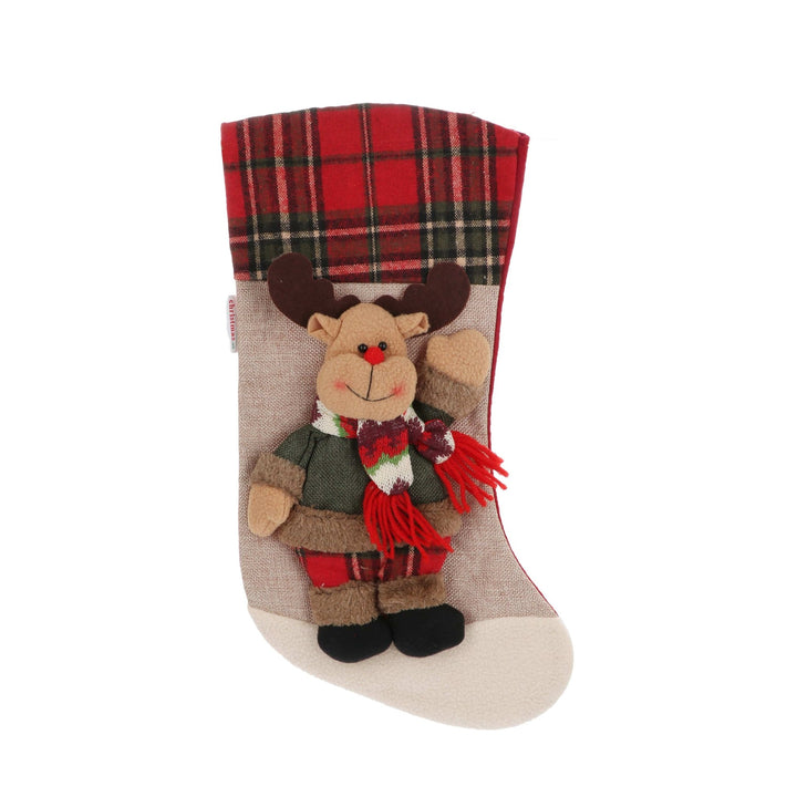 Christmas Stockings Tartan - set of 3 - Christmas.uk