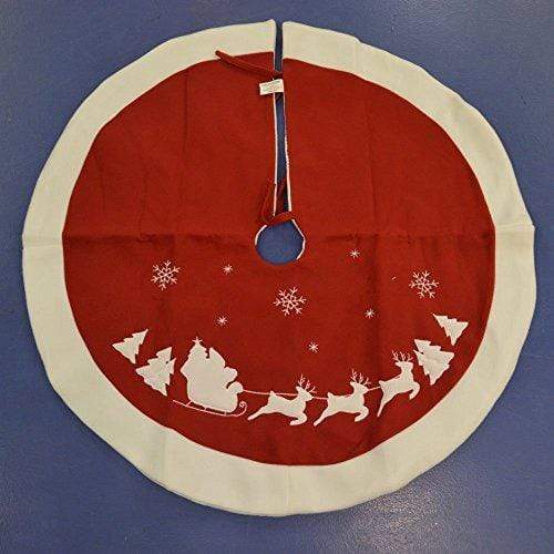 Christmas Tree Skirt - Santa & Sleigh - Christmas.uk