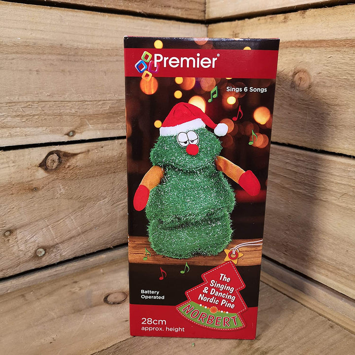 Funny Christmas Tree Norbert - Animated Toy - Christmas.uk