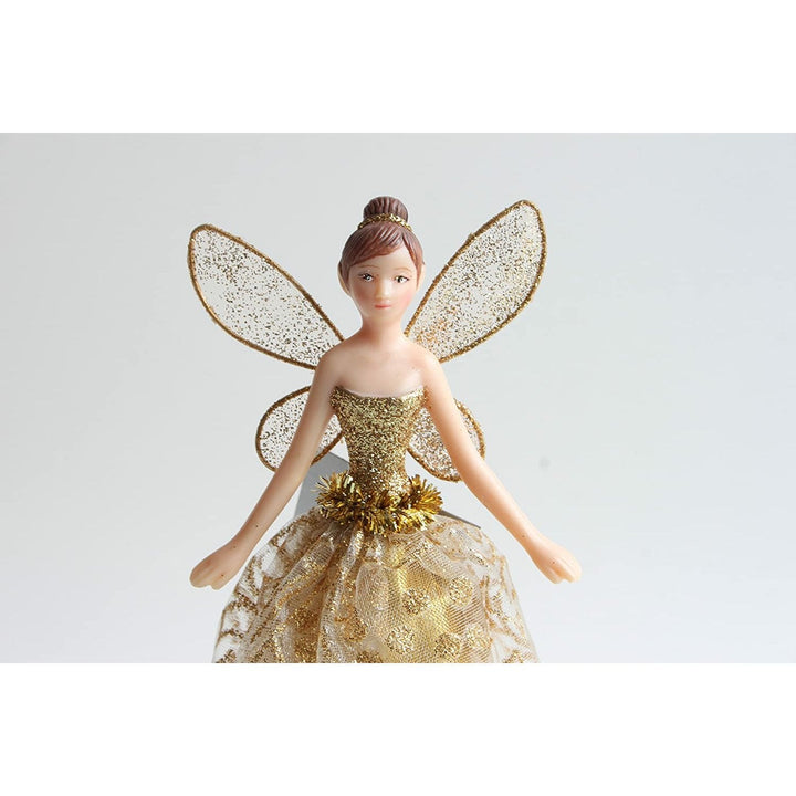 Gold Angel Christmas Tree Topper - 18 cm - Christmas.uk