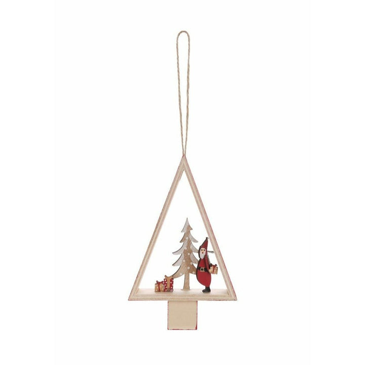 Hand Painted Wooden Christmas Ornaments - set of 3 - Christmas.uk