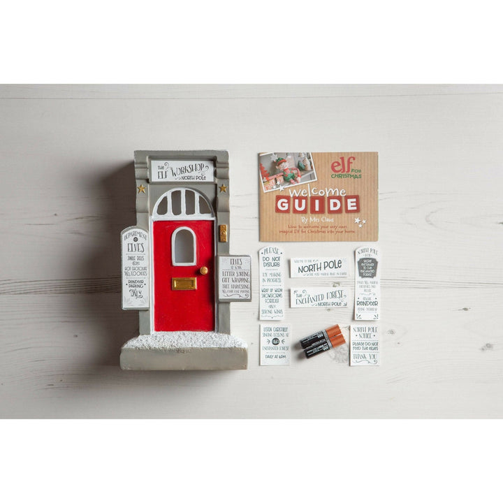 MAGICAL LIGHT - UP CHRISTMAS ELF DOOR - Christmas.uk