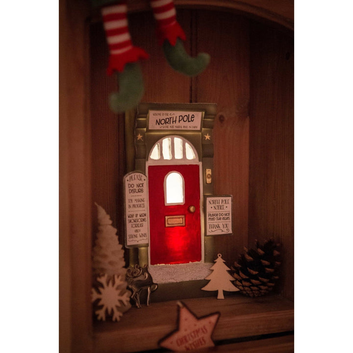 MAGICAL LIGHT - UP CHRISTMAS ELF DOOR - Christmas.uk