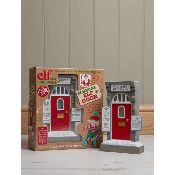 MAGICAL LIGHT - UP CHRISTMAS ELF DOOR - Christmas.uk