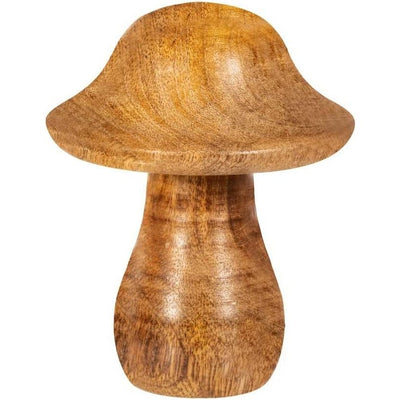 Natural Wood Standing Toadstool Large - Christmas.uk