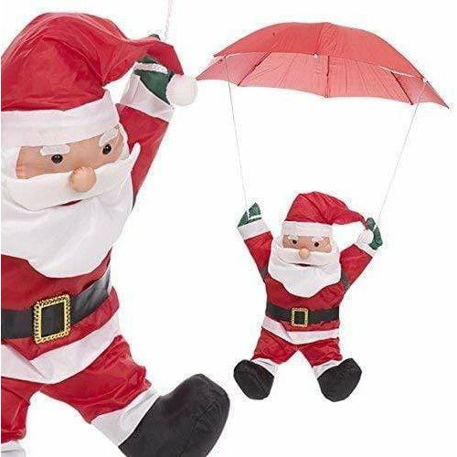 Parachuting Santa - 60cm - Indoor/Outdoor Decoration - Christmas.uk