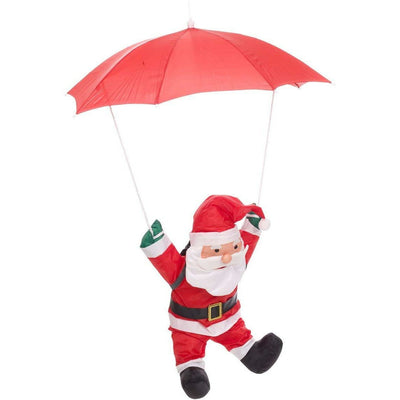 Parachuting Santa - 60cm - Indoor/Outdoor Decoration - Christmas.uk