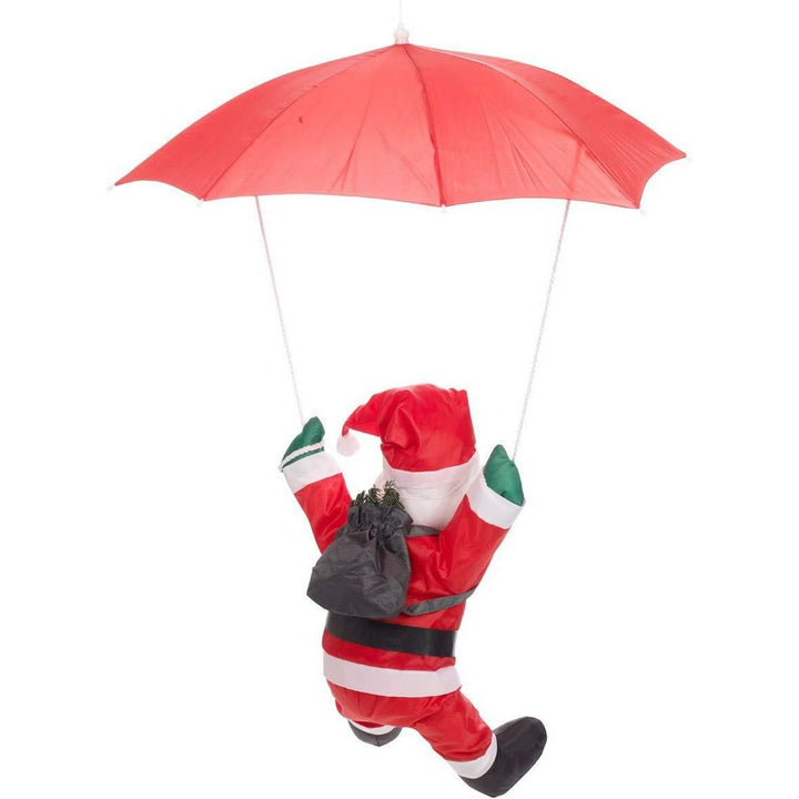 Parachuting Santa - 60cm - Indoor/Outdoor Decoration - Christmas.uk