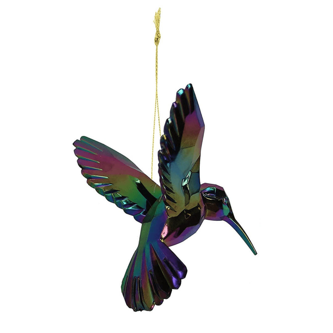 Rainbow Humming Bird Tree Decoration - Christmas.uk