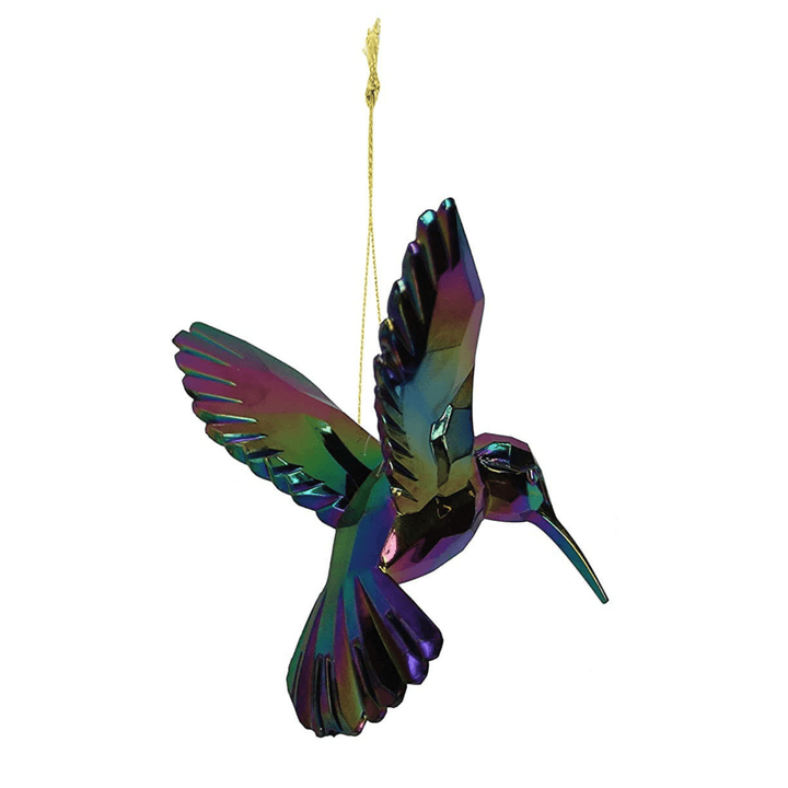 Rainbow Humming Bird Tree Decoration - Christmas.uk