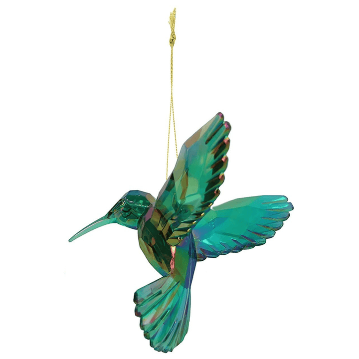 Rainbow Humming Bird Tree Decoration - Christmas.uk
