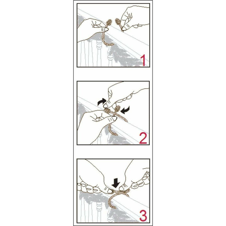 Red Decorative Twist Ties - set of 6 - Christmas.uk