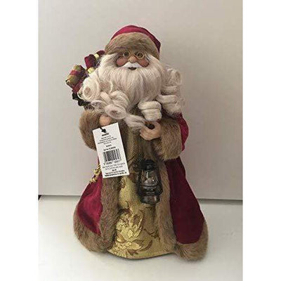 Red Santa Claus Classic Tree Topper - 30cm - Christmas.uk