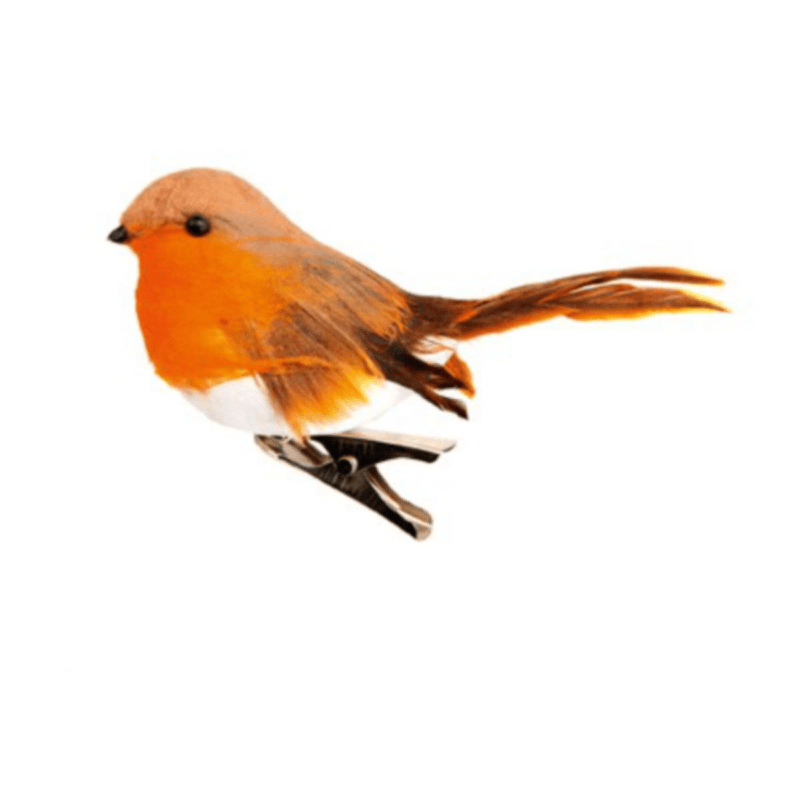 Robin on Clip - 11 cm Tree Decoration - Christmas.uk