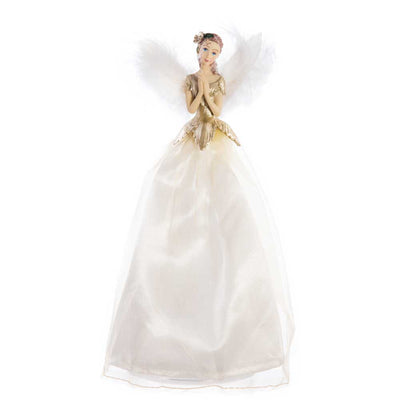 Sheer White Fairy Angel Tree Topper - 25cm Premier 5053844320051 I Christmas UK Online Shop
