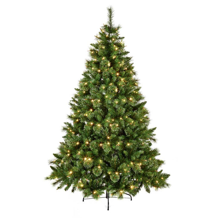 Skye Pine Pre Lit Christmas Tree 8ft (2.4 m) - Christmas.uk