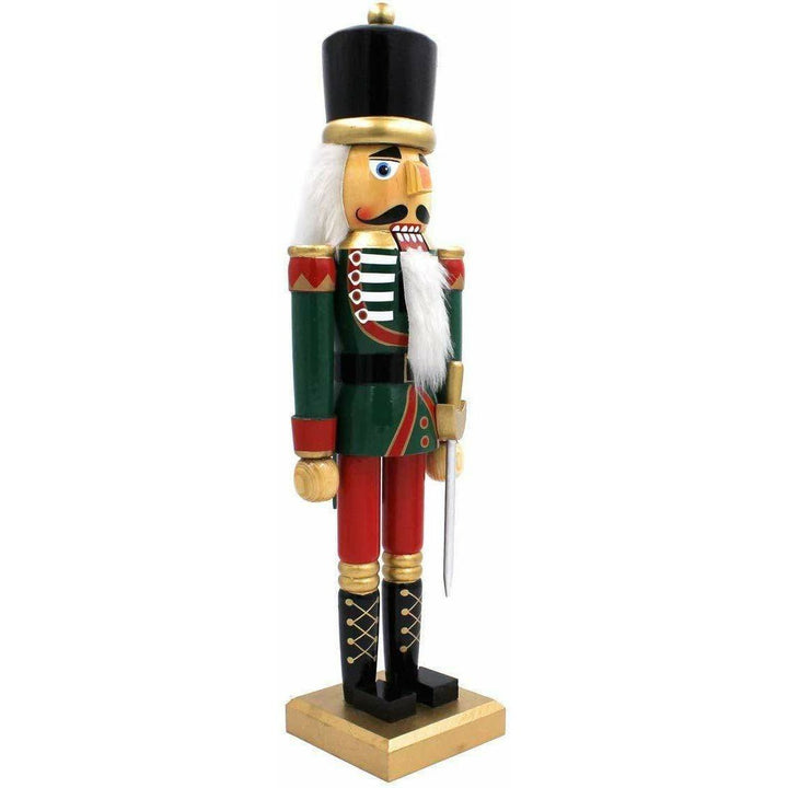 Standing Soldier Nutcracker Wooden Figure - 50cm - Christmas.uk