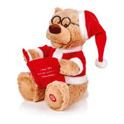 Storytelling Bear - The Night Before Christmas - Animated Toy - Christmas.uk