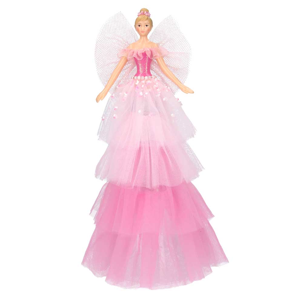 Sugar plum Fairy Angel Tree Topper by Gisela Graham - 28 cm - Christmas.uk