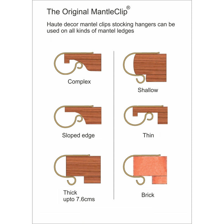 The Original Mantle Clip with Chalkboards - pack of 2 - Christmas.uk