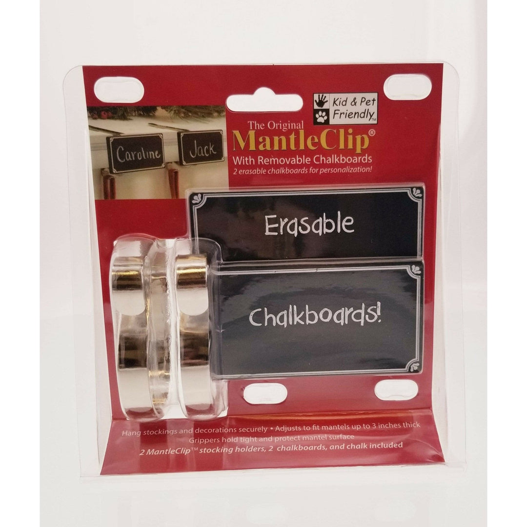 The Original Mantle Clip with Chalkboards - pack of 2 - Christmas.uk