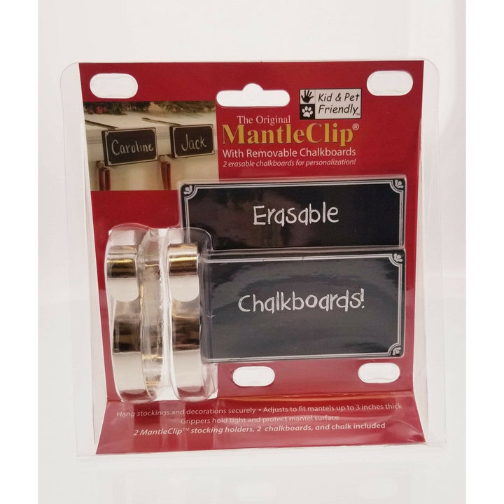 The Original Mantle Clip with Chalkboards - pack of 2 - Christmas.uk