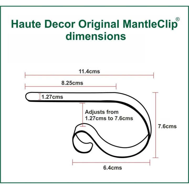 The Original Mantle Clip with Chalkboards - pack of 2 - Christmas.uk