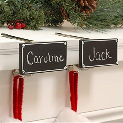The Original Mantle Clip with Chalkboards - pack of 2 The Original Mantle Cliip 667233020542 I Christmas UK Online Shop