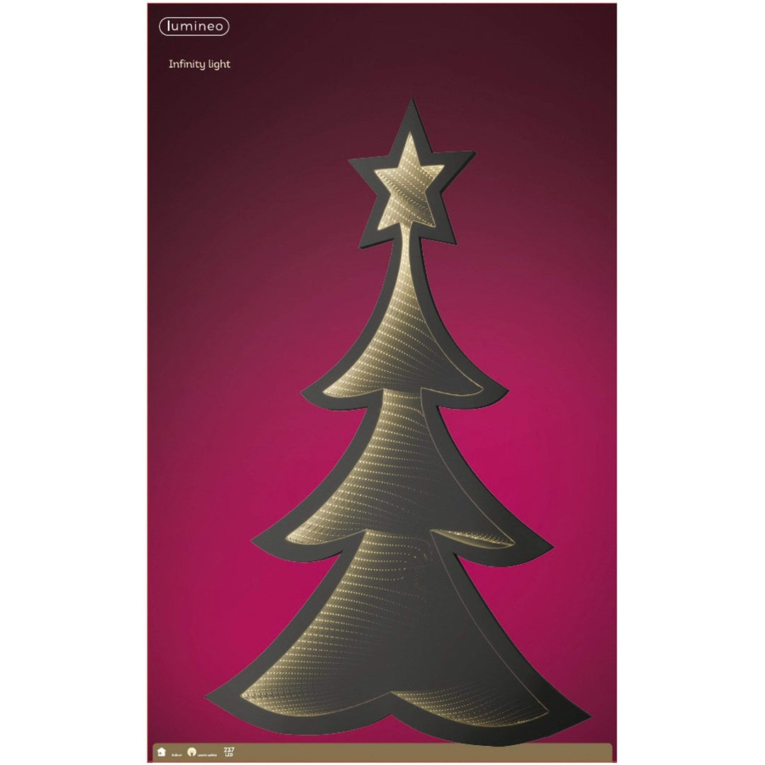 Warm White Decorative Christmas Tree - Infinity Light - 237 LED's - Christmas.uk