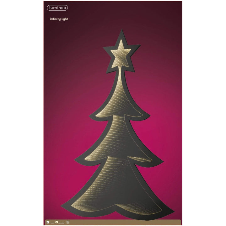 Warm White Decorative Christmas Tree - Infinity Light - 237 LED's - Christmas.uk