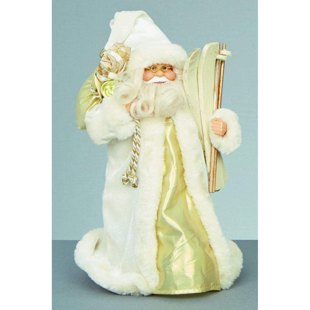 White Cream Santa Claus Figure - 30 cm - Christmas.uk