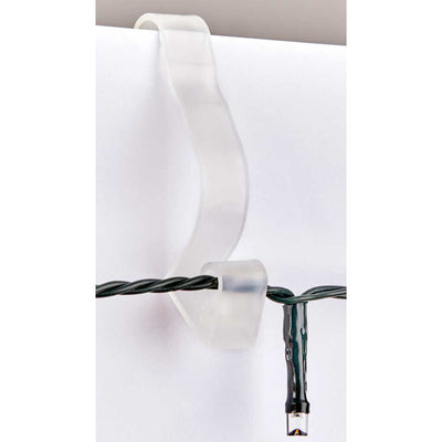 White Giant Gutter Hooks For Outdoor Lights -16 pcs Premier 5016971030828 I Christmas UK Online Shop