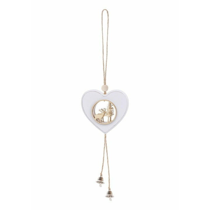 Wooden Christmas Star, Tree & Heart Hanging Decorations - Set of 3 - Christmas.uk